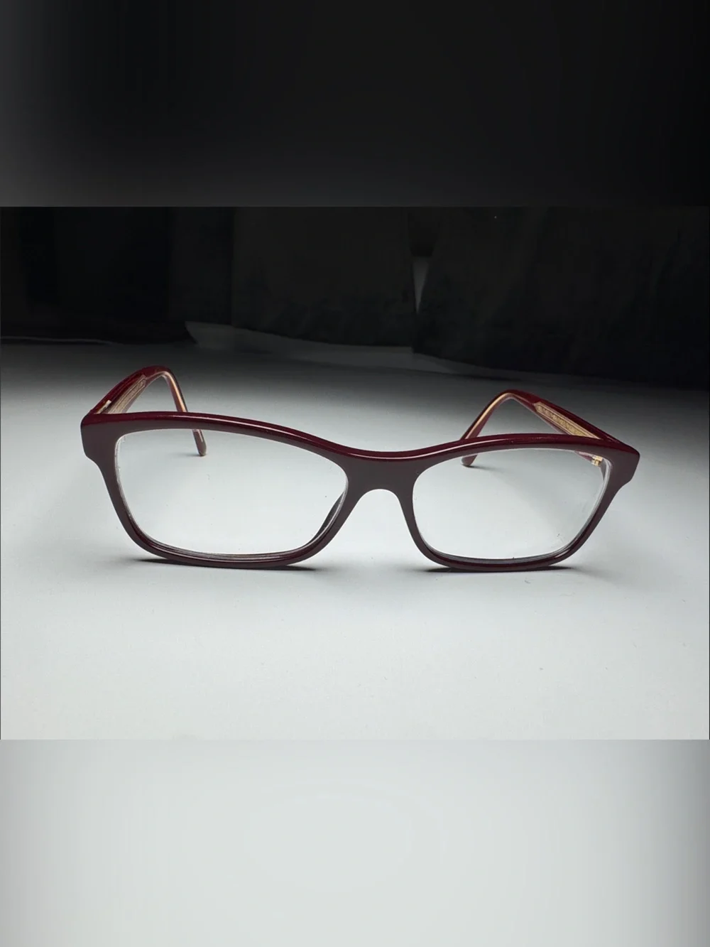 Burgundy Rectangular Reading Glasses